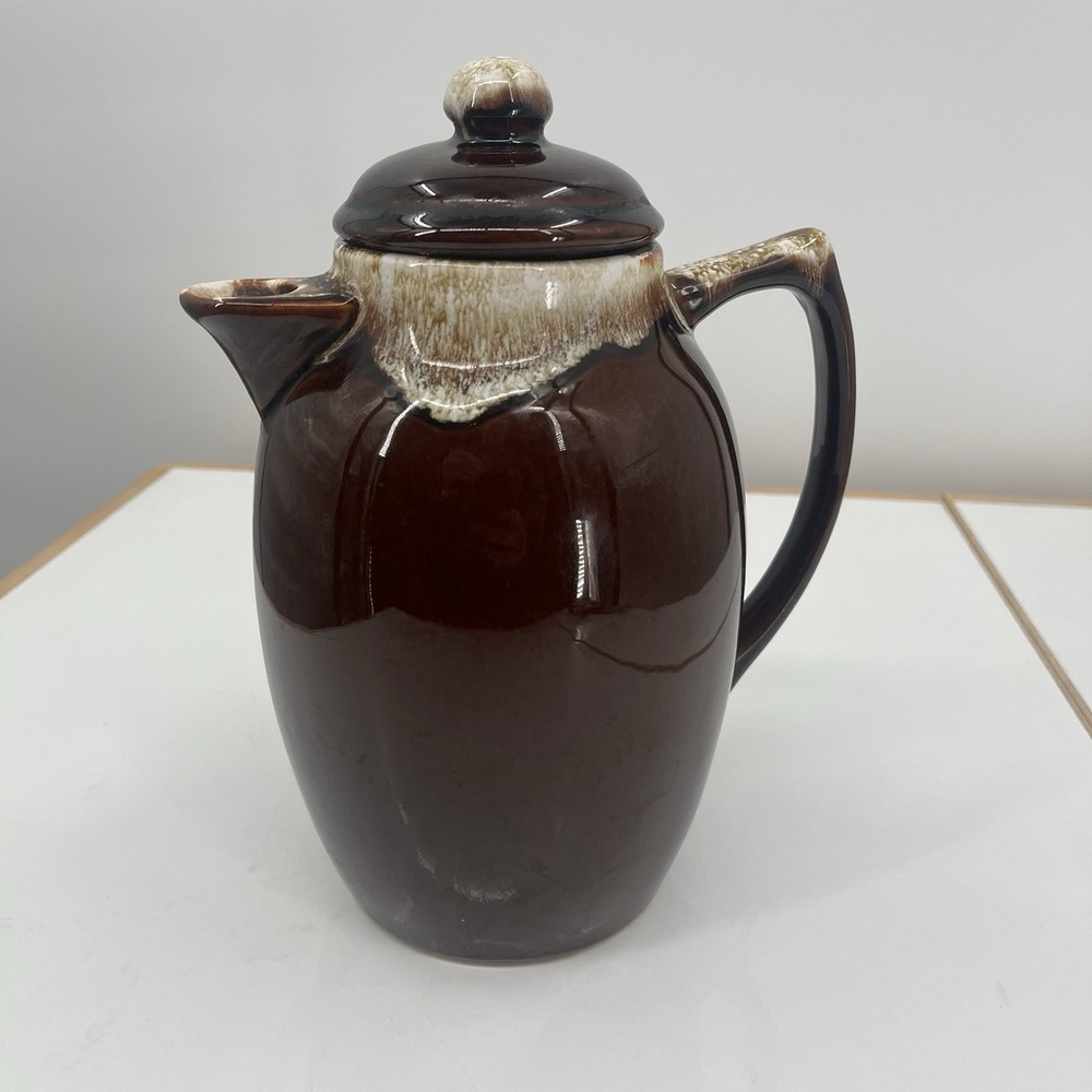 9" Pfaltzgraff "Gourmet Brown‎ Drip" Carafe  No. 303 With Lid